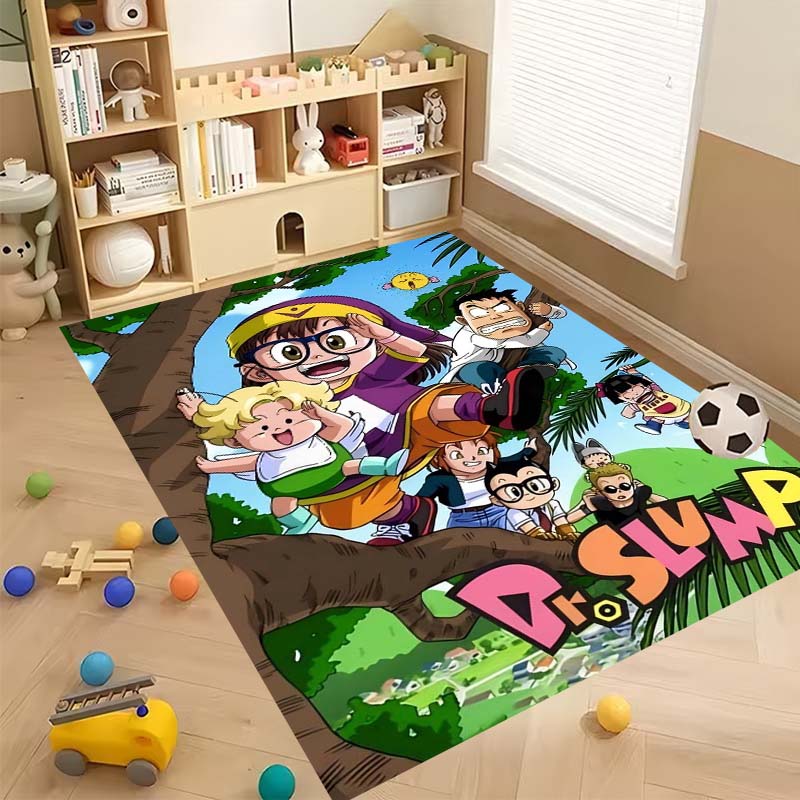 New Cartoon Dr S-Slump Arale Bathroom Rug, Soft Bedroom Floor, Home Laundry Room, Non-Slip Welcome MatCustomizable
