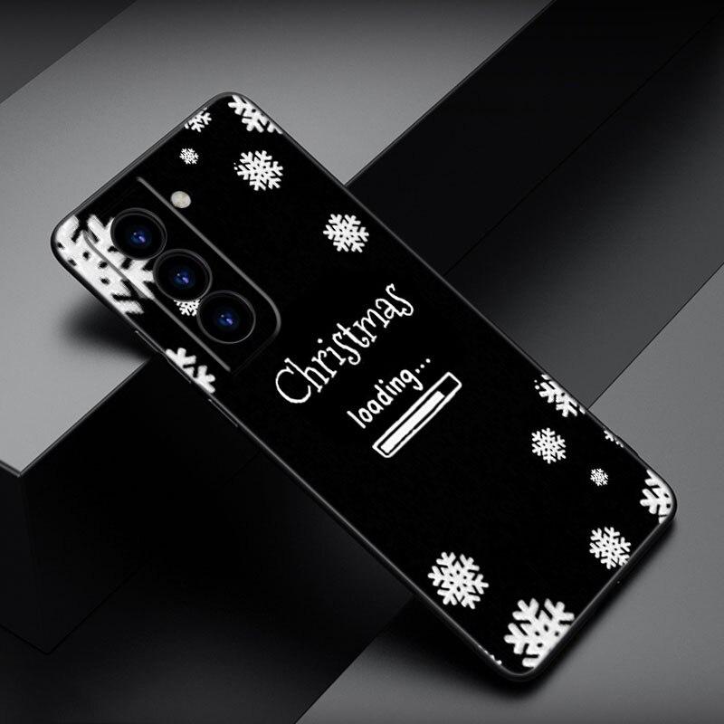 Чехол для телефона Merry Christmas для Samsung Galaxy S22 Pro S21 S20 FE Ultra S10 Lite S10 S10E S9 S8 Plus, мягкий черный чехол из ТПУ