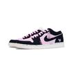 Jordan Air Jordan 1 Berry Pink Cheese Cushioning, Wear Resistant Low top Vintage Basketball Shoes Unisex Black Pink DC0774-003(Team836-)