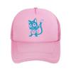 Cartoon Cat Graphic Mesh Baseball Caps Unisex Women Retro Sun Breathable Snapback Caps Dad Spring Hats