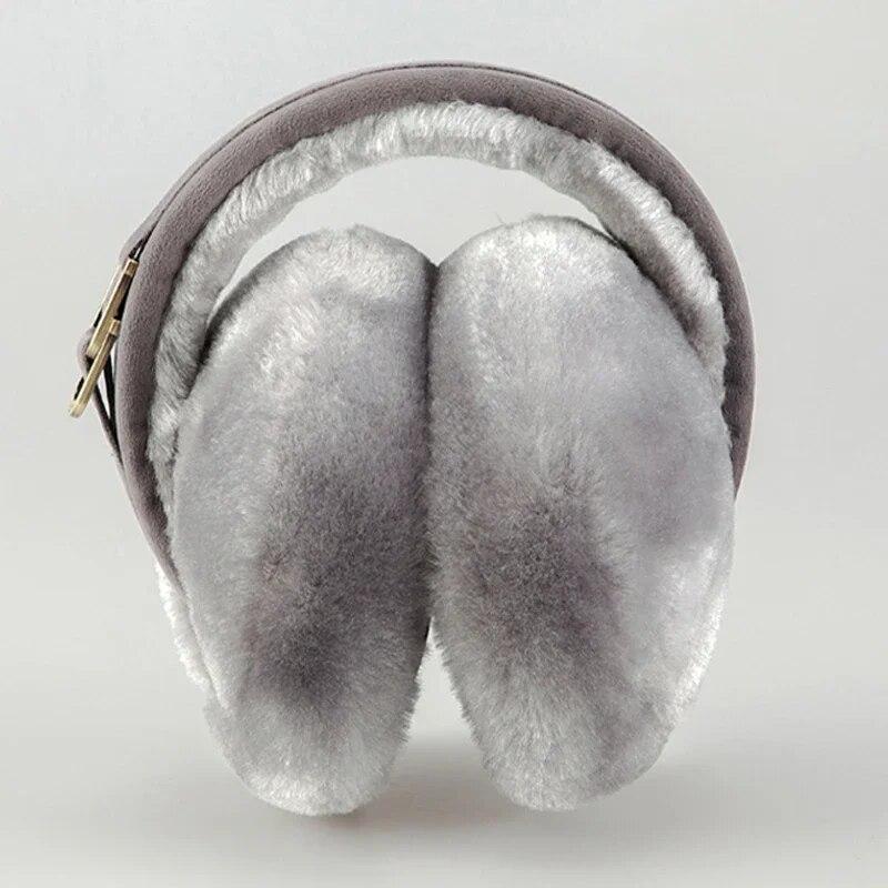 Зимние мягкие теплые наушники, плюшевые теплые наушники для женщин и мужчин, складные однотонные наушники, защита от холода на открытом воздухе