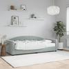 VidaXL Daybed with Mattress Light Grey 80x200 Cm Velvet 3197270