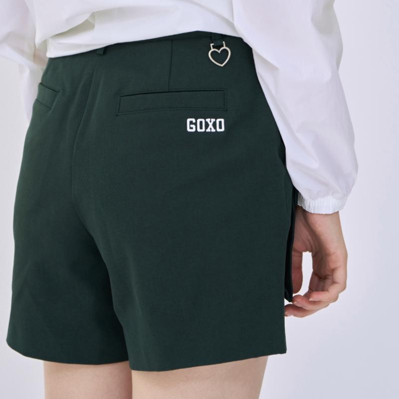 Goxo Women S Pocket Short pantS Deep Green