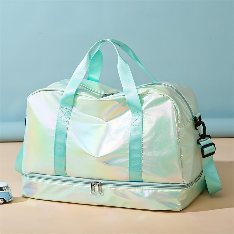 Многофункциональная дорожная сумка-даффл большой вместимости, легкая нейлоновая сумка-тоут для выходных для спортзала, спорта, поездок на ночь