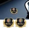 2pcs 3D Metal Emblem Design Car Body Window Decor Stickers Auto Styling For Alfa Romeo 159 Stelvio Volante Giulietta Mito 147 F1
