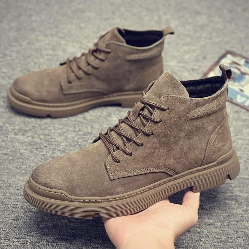 Martin Boots Men's Autumn New Casual Tooling Shoes Trendy Fashion Board Shoes British Fashion Martin Boots Men's Shoes