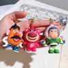 Toy Story Figure Keyring Woody Buzz Lightyear Jessie Doll Pendant Car Keychain Birthday Christmas Gift for Girls Kids