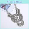 Artisanal Vintage Alloy Geometric Long Chain For Retro Style Accessory Enthusiasts