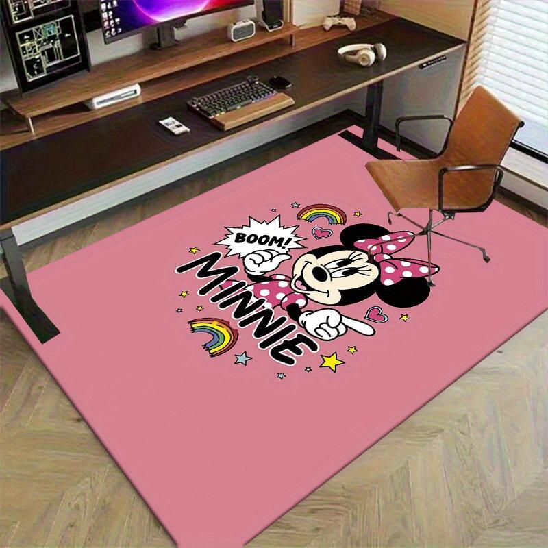 1pc,Minnie Mouse Rainbow Star Home Office Chair Rug Outdoor Gift Carpet DecorL085