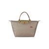 New Le Pliage Club Nylon Fabric Long Handle Shoulder Bag Trumpets Women's Brown 2605619P18