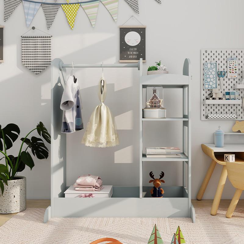 Деревянное хранилище Детский шкаф Многофункциональные полки Взаимодействие родителей и детей с игрушками