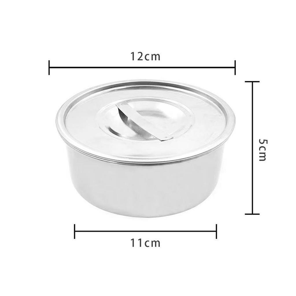 Stainless Steel Steamed Egg and Custard Bowl with Lid – High Temperature Resistant for Baby and Home