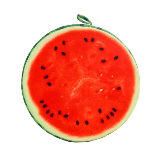 Декоративная подушка-нарезка фруктов Круглая Арбуз Киви Апельсин Подушка 3D-печать Веселый Фруктовый Декоративный Подушка Сиденье для Дивана Кресла Пола Дивана