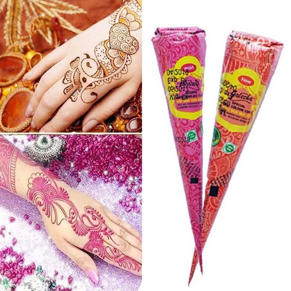 Mehndi Body Paint Waterproof Body Art Temporary Tattoo Tattoo Cream Indian Henna Tattoo Paste