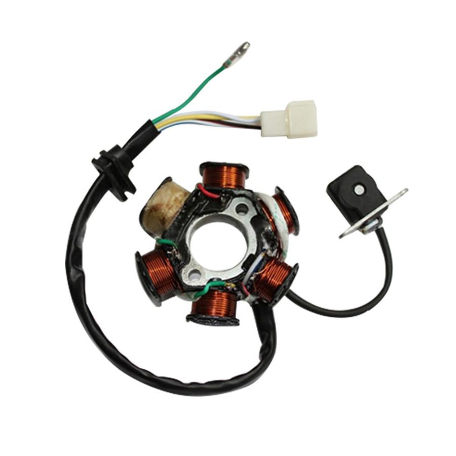 6 полюсов 5 проводов полуволновой магнето-статор зажигания для GY6 70cc 90cc 110cc 125cc