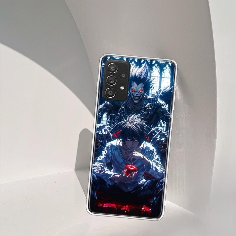 Чехол для телефона с аниме Deth Note Лайт Ягами для Samsung A54 A57 A37 A17 A14 A15 A12 A24 A34 A55 A35 A25 A52S A07 A05S A04S A22 A32 A