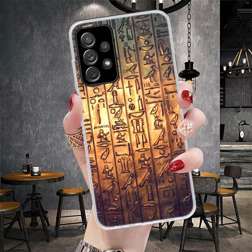 Египет Нефертити Анубис Анх Фараон Мягкий Чехол Для Телефона Для Samsung Galaxy S22 S23 S24 S25 Edge S26 Ultra S20 FE S21 Plus + Fundas C
