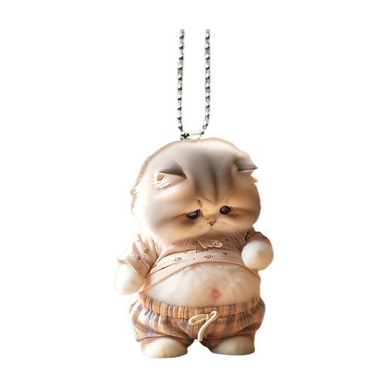 Акриловое подвесное украшение для дома, для помещения, на рождественскую елку, для зеркала заднего вида автомобиля, плоская 2D подвеска, мультяшное животное, кулон для друзей и влюбленных