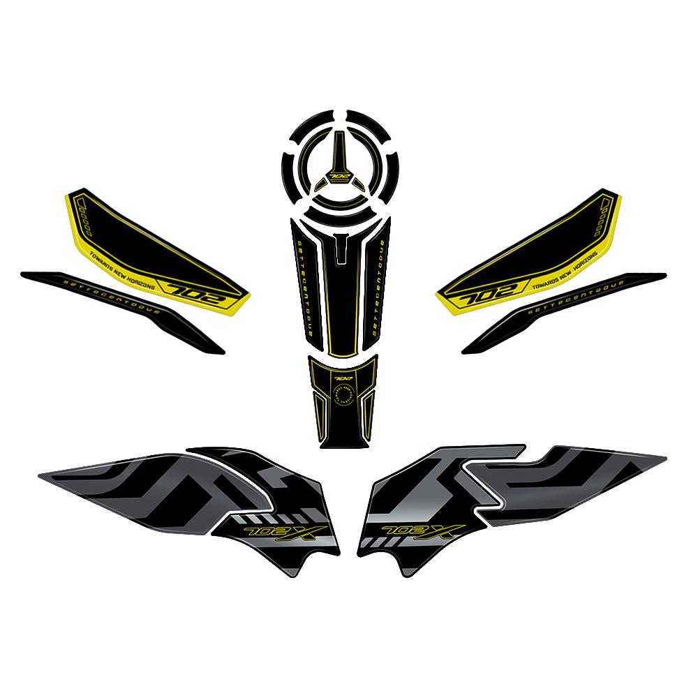 For Benelli TRK 702X 2023 2024 2025 Motorcycle 3D Gel Epoxy Resin Sticker Tank Pad Protection Kit
