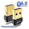 USB Bluetooth 6.0 Adapter Audio USB Receiver Transmitter For PC Laptop Wireless USB Adapter for Keyboard/Mouse/Headphone/Speak
