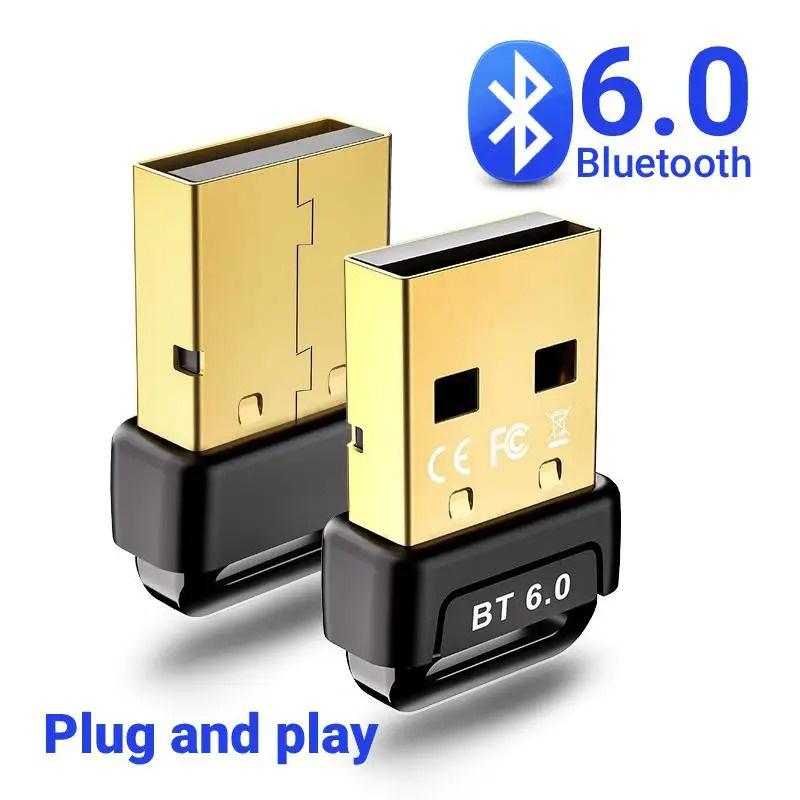 USB Bluetooth 6.0 Адаптер Аудио USB Приемник Передатчик Для ПК Ноутбука Беспроводной USB Адаптер для Клавиатуры/Мыши/Наушников/Динамика