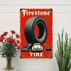 Винтажная жестяная вывеска Firestone Retro Гаражное Настенное Искусство Декор Домашнего Бара