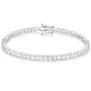 Moissanite Tennis Bracelet 925 Silver Bracelet Sterling Silver Hypoallergenic Artificial Diamond White Gold Plated Sparkling Luxury Jewelry Women