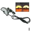Creative Motorcycle LED Triangle Demon Eye Flash Light High Brightness Tail Dynamic Accessories Illumination Motorcycle Light