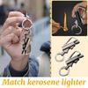 BCK2-666 Миллионов Спичек Керосиновая Зажигалка с Многофункциональным Брелоком Уличная Водонепроницаемая Портативная