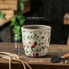 Vase Vintage Ceramic Desktop DecorationOutdoor Garden Special Flower Pot Home Indoor Breathable Creative PastoralStyle HighSense