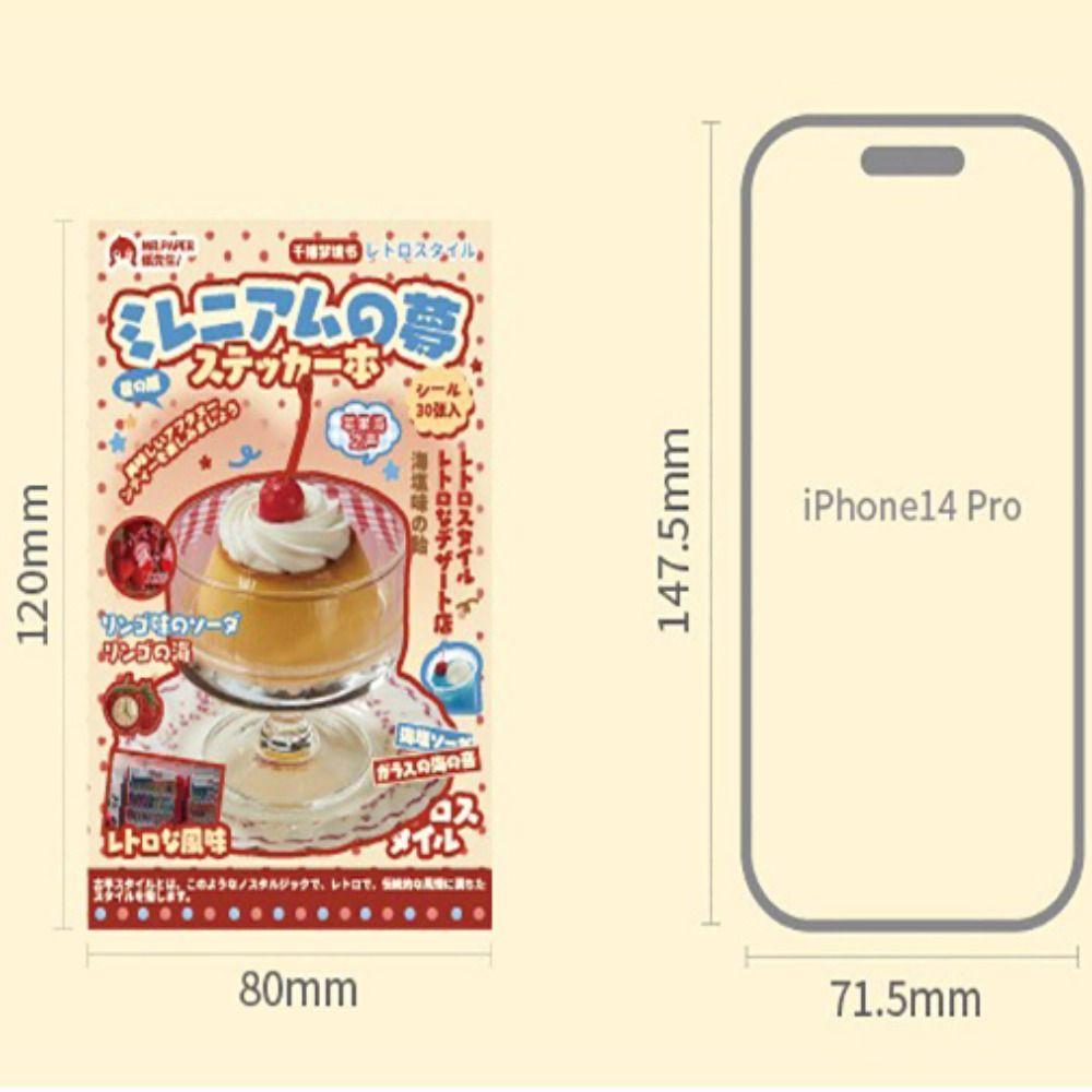 Каваий Сделай сам Справочник Декоративные наклейки 30 листов Скрапбук Новая художественная бумага