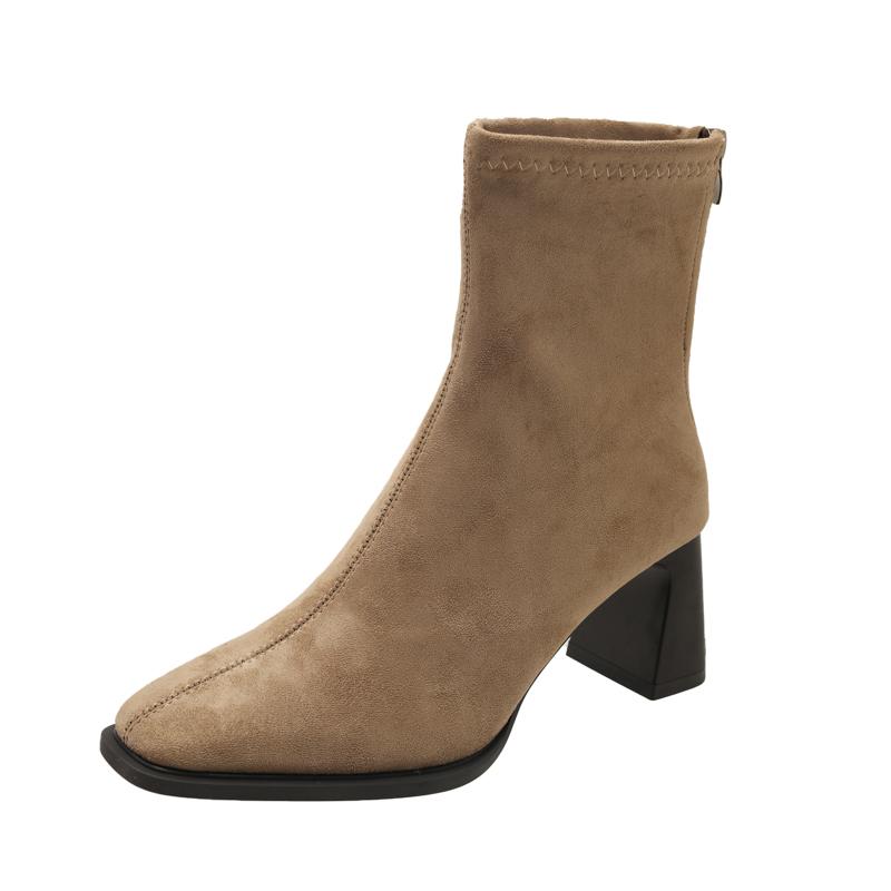 Мода Модный Новый Сексуальный Замшевый Повседневный Рабочий Зимний Удобный На Молнии Банкетный Элегантный Высокий Женские Сапоги