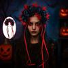 Cosplay Prop Rose Flower Headband Garland Halloween Headdress Scary Halloween Rose Hair Band  Party