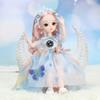 30CM Mini Movable 12Jointed Doll Girls Toy 3D Big Eyes BJD Princess Full Outfits Dresses Collection Childrens Doll Gift