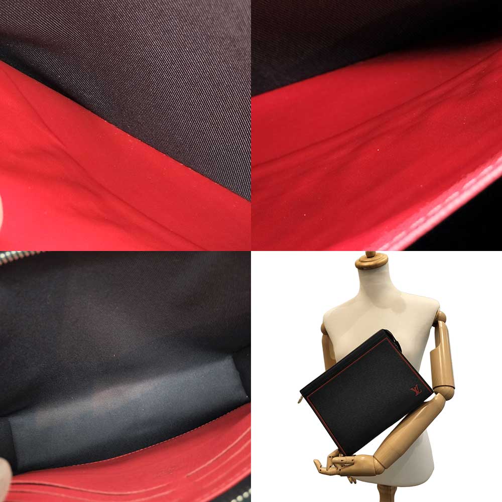 Б/у мужская кожаная сумка LOUIS VUITTON Taiga