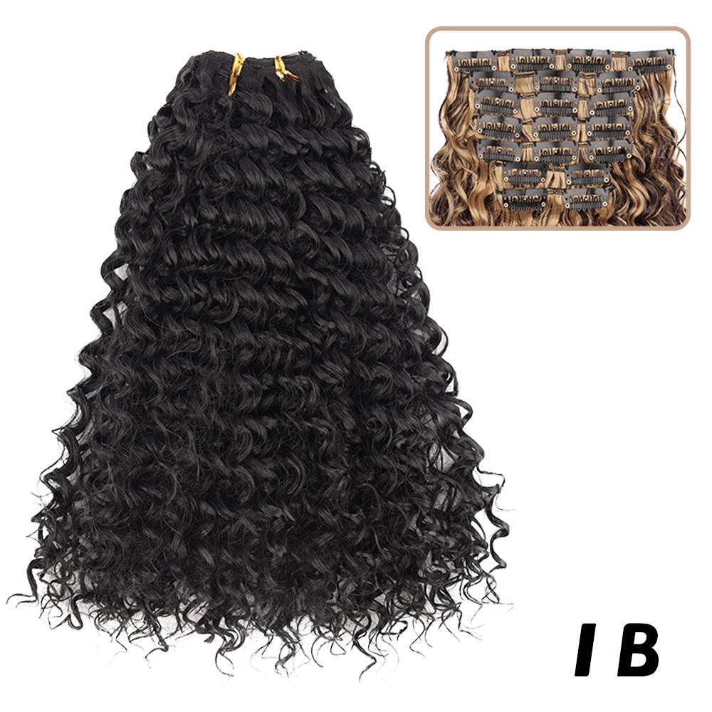 Синтетические длинные вьющиеся волосы на клипсах для наращивания волос, натуральные волнистые вьющиеся волосы на клипсах для густых париков для наращивания волос, цвет для женщин