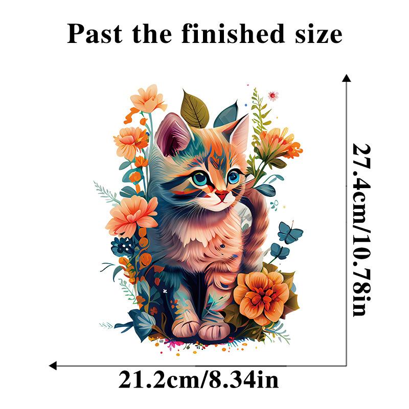 Мультфильм милый акварельный кот наклейка наклейки ванная комната украшение крышки унитаза водостойкая наклейка на стену