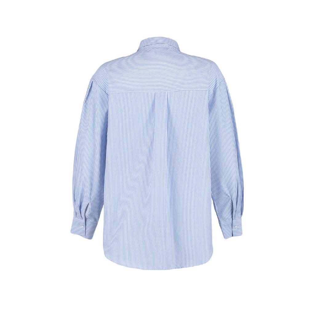 Рубашка оверсайз/широкого кроя в синюю полоску Twoss23go00144