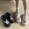 Cartoon Cute Hole Shoes, New Summer Products, Non-slip and Height-increasing Bag Head Cool Slippers