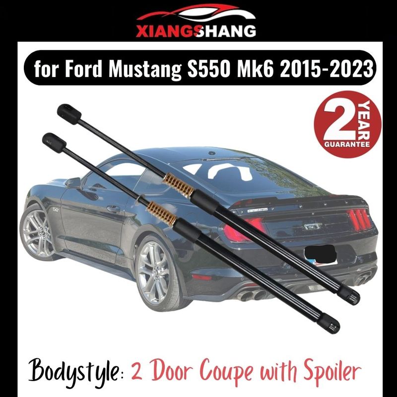 2 шт. Амортизатор задней двери багажника для Ford Mustang S550 Mk6 2015- Купе 2-дверное с спойлером 10 кг Пружина Подъемная стойка багажника