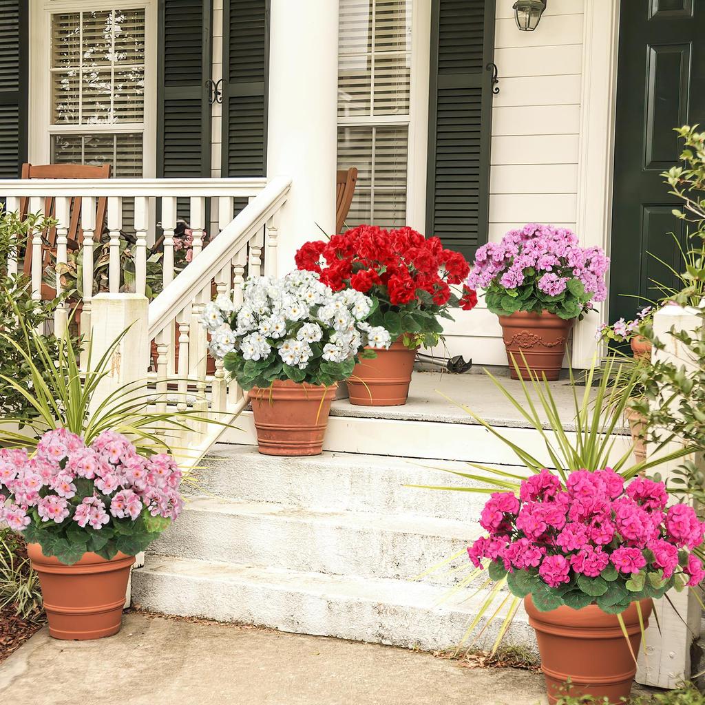 Искусственные цветы для улицы, устойчивые к ультрафиолетовому излучению садовые растения, кустовые искусственные цветы для дома, свадьбы, кухни, центральные украшения для стола