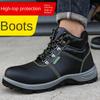 Обувь для страхования труда Мужская обувь со стальным носком, устойчивая к ударам и проколам Защитная обувь с защитой от износа