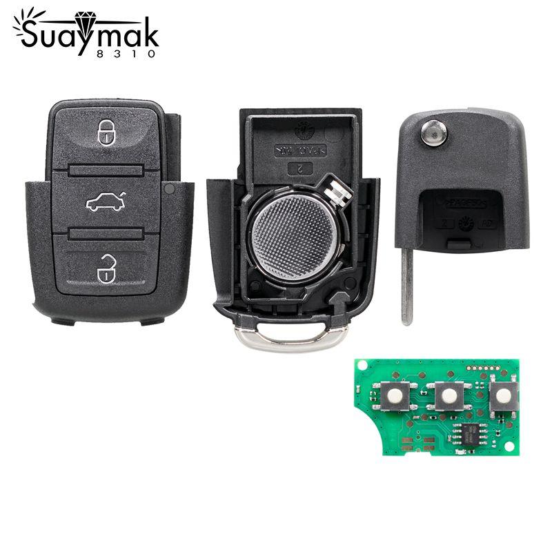 3-кнопочный дистанционный ключ для Volkswagen Caddy Golf Plus Jetta Touran Tiguan EOS Sirocco Jetta/434 МГц/1K0959753G/чип ID48/HLO 1K0 959 753 G 753G