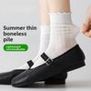 Summer Lightweight Socks - Perforated Mesh Cotton Socks with Breathable Lace and Layered Stockings - Solid-colored Hundred-layer Mid-calf Socks