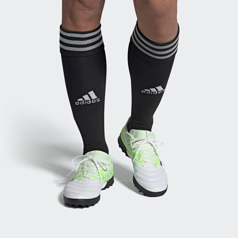 Adidas Copa 20.3 Round Toe Comfortable TF (Rubber Studs) Non-Slip Durable Football Shoes Men Football Shoes White Green Black G28533