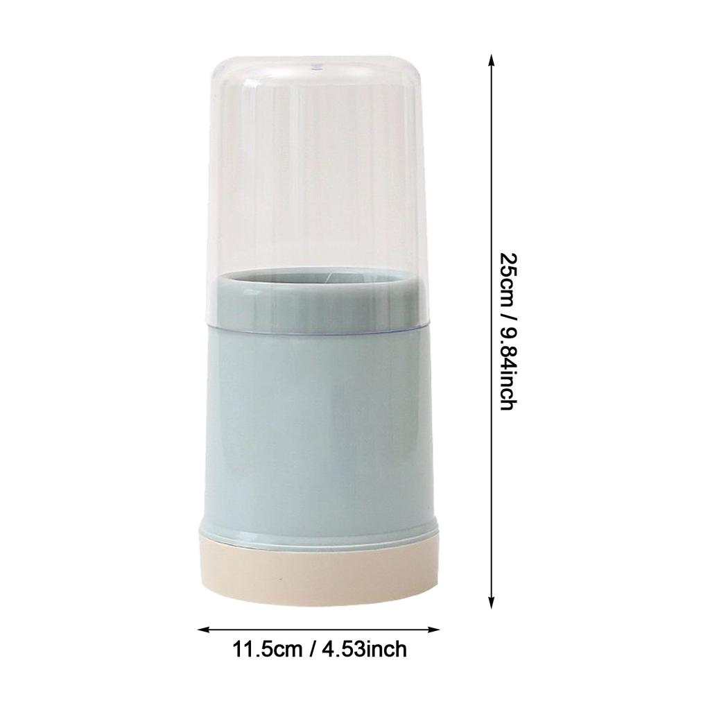 Круглая подставка для кухонных принадлежностей с крышкой, легко моющаяся, закрытый держатель для столовых приборов и кухонной утвари для палочек для еды, ложек, вилок