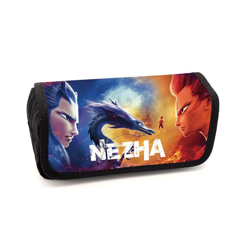 Minimalist Pencil Childrens Case With Ne Zha Print Design For Daily Use School