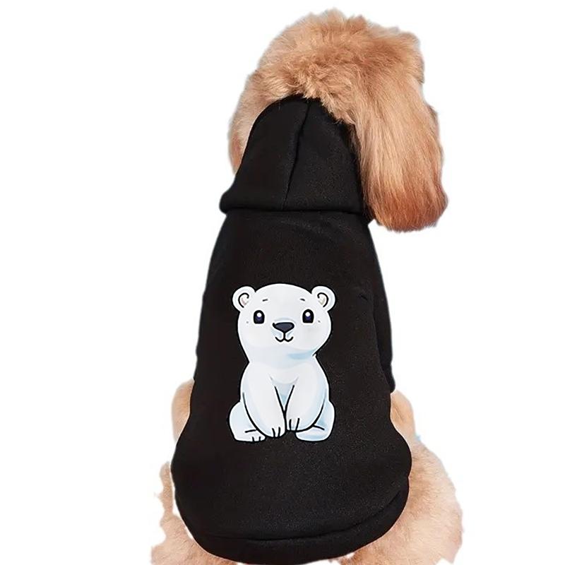 2024 новая одежда для собак, милый мультяшный медведь, толстовка с капюшоном для маленьких собак, пуловеры, костюмы для щенков, чихуахуа