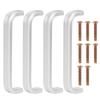 4Pcs Modern Stylish Aluminium Alloy Door Handle Furniture Fittings for Cabinet Closet Drawer