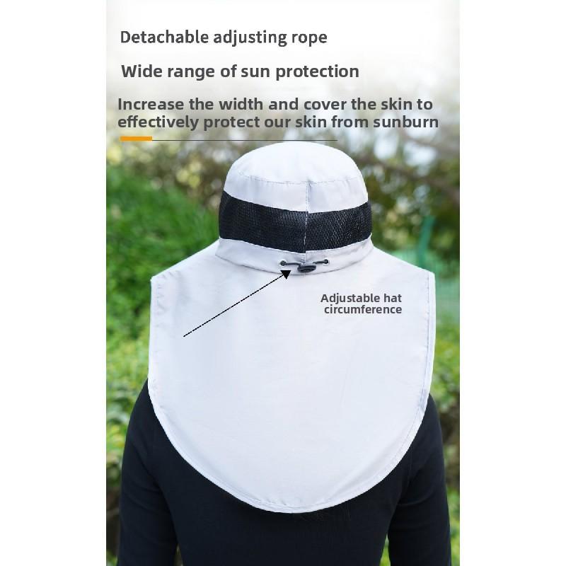 Anti-mosquito hat with mesh face shield, protective hat for outdoor leisure,sun protection, summer breathable anti-mosquito and insect fishing hat